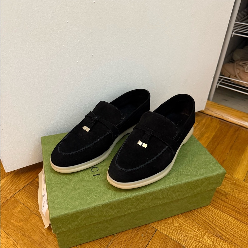 Black Suede Loafers